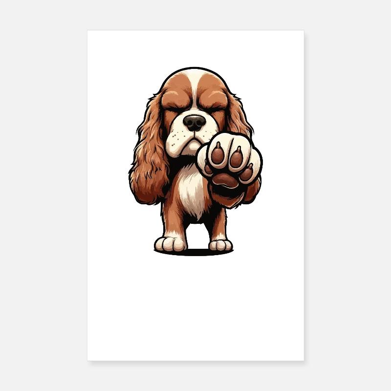 Parle à la patte Cocker Spaniel Cocker Dog Poster 20 x 30 cm