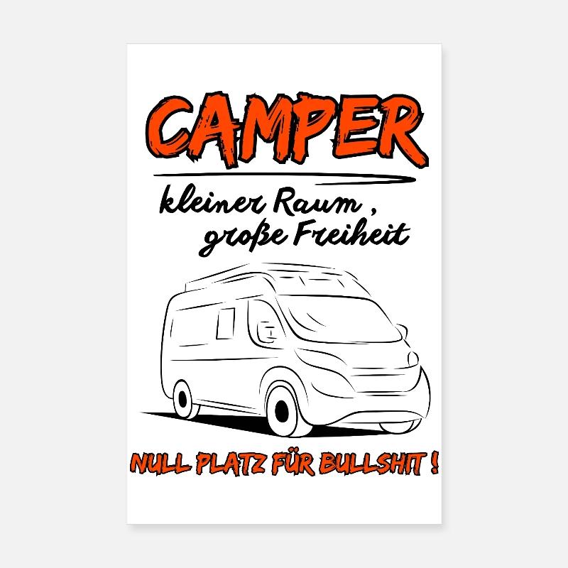 Déclaration du camping-car Poster 20 x 30 cm