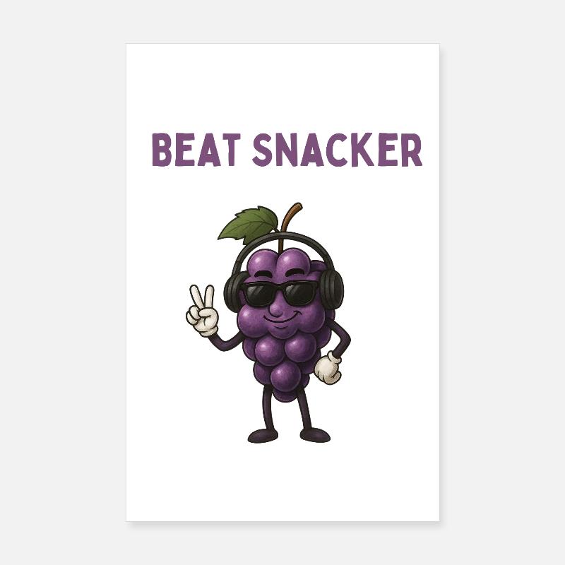 Casques Beat Snacker Grape Poster 20 x 30 cm