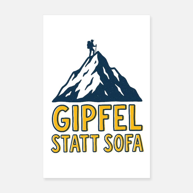 Gipfel statt Sofa Poster 20x30 cm