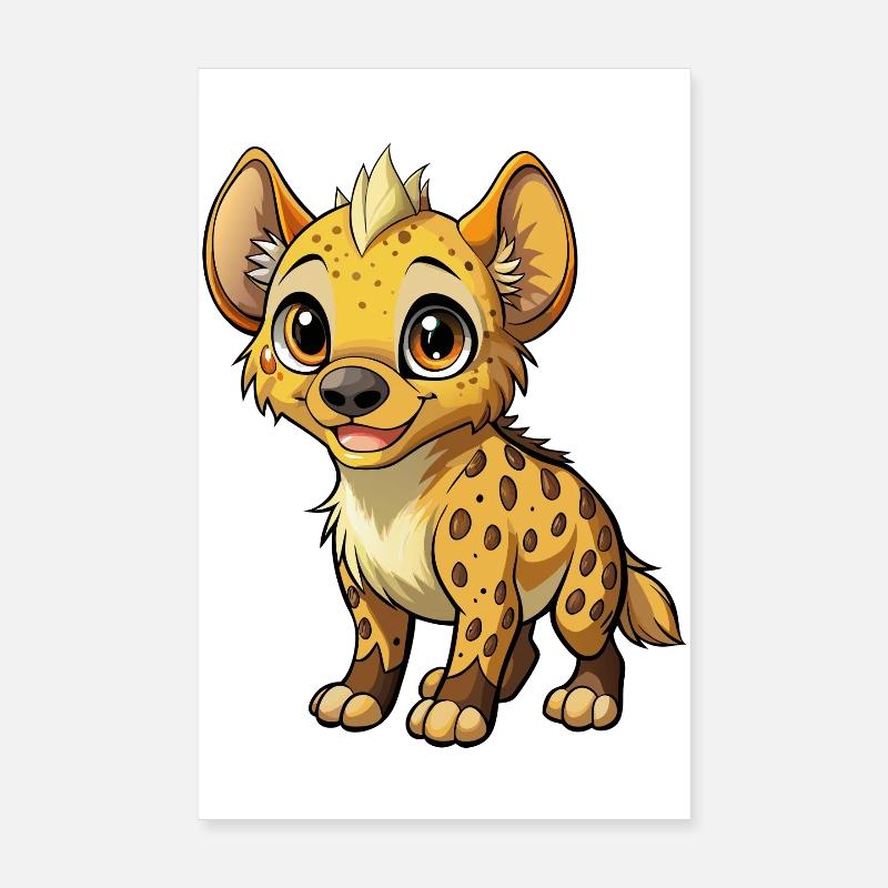 Bébé hyène Poster 20 x 30 cm