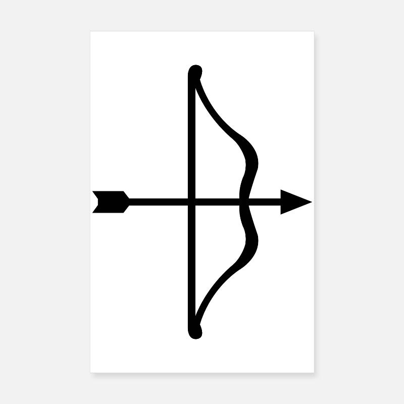Bogen und Pfeil Poster 20x30 cm