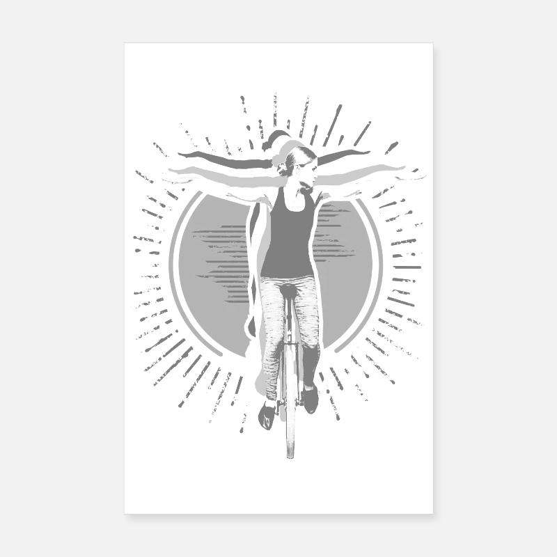 Unicycle | Style libre monocycle Poster 20 x 30 cm