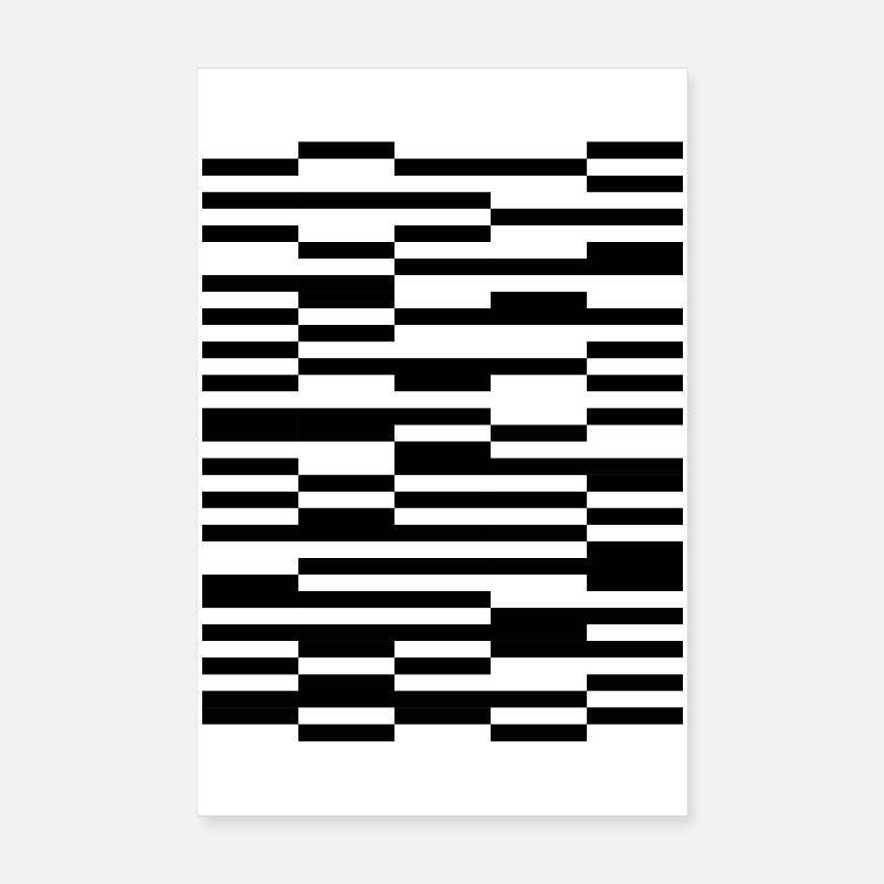 Conception géométrique des lignes diagonales Poster 20 x 30 cm