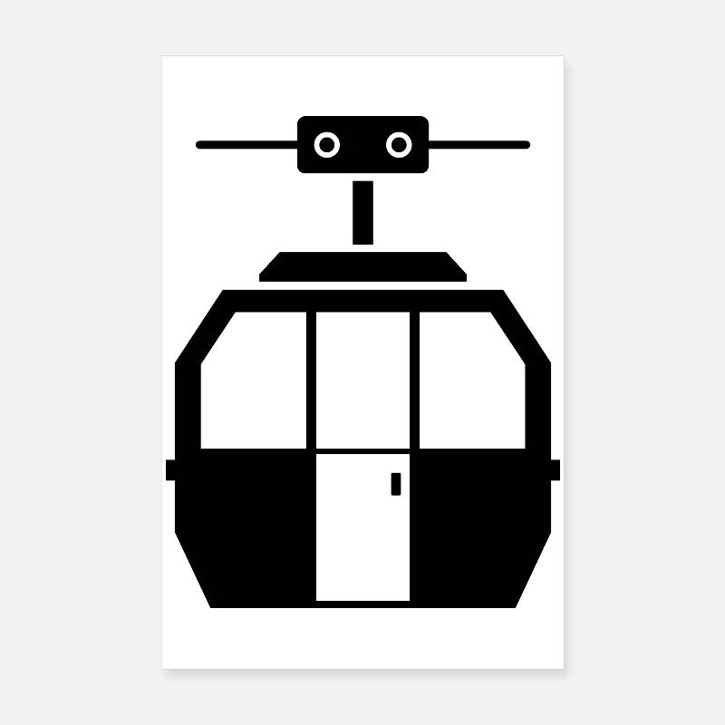 Cable car Poster 8" x 12" (20x30 cm)