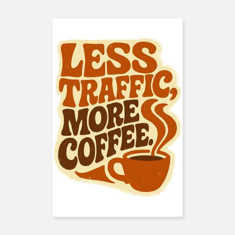 Zéro Transport, Max Caféine : Le Workflow Ultime Poster 20 x 30 cm