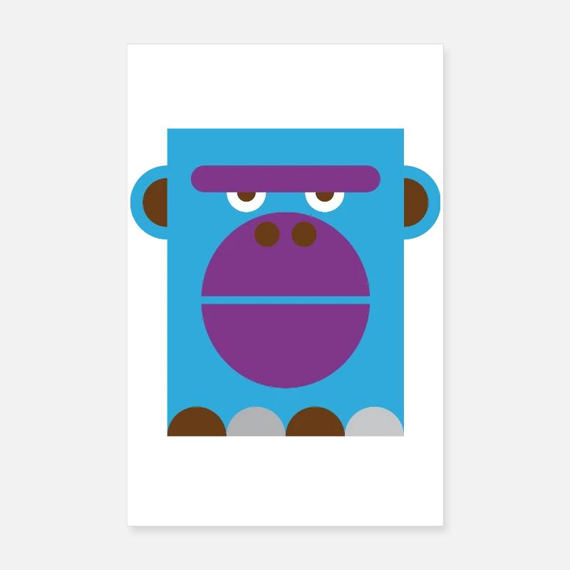 Gorilla Poster 20x30 cm