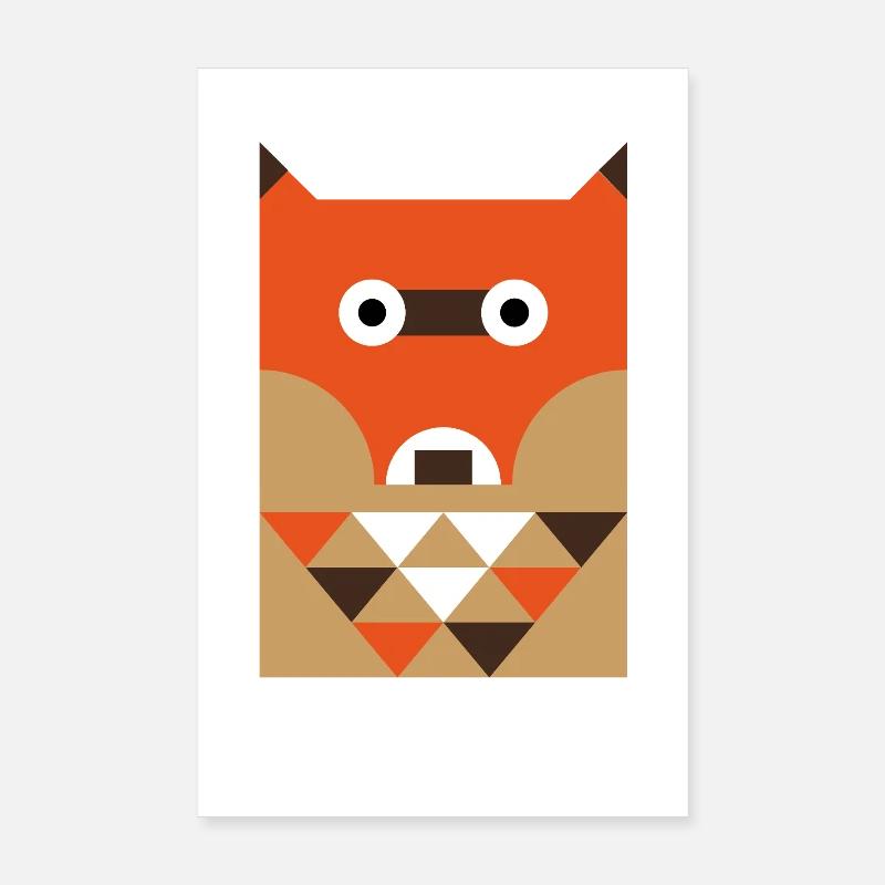 Fox Poster 8" x 12" (20x30 cm)