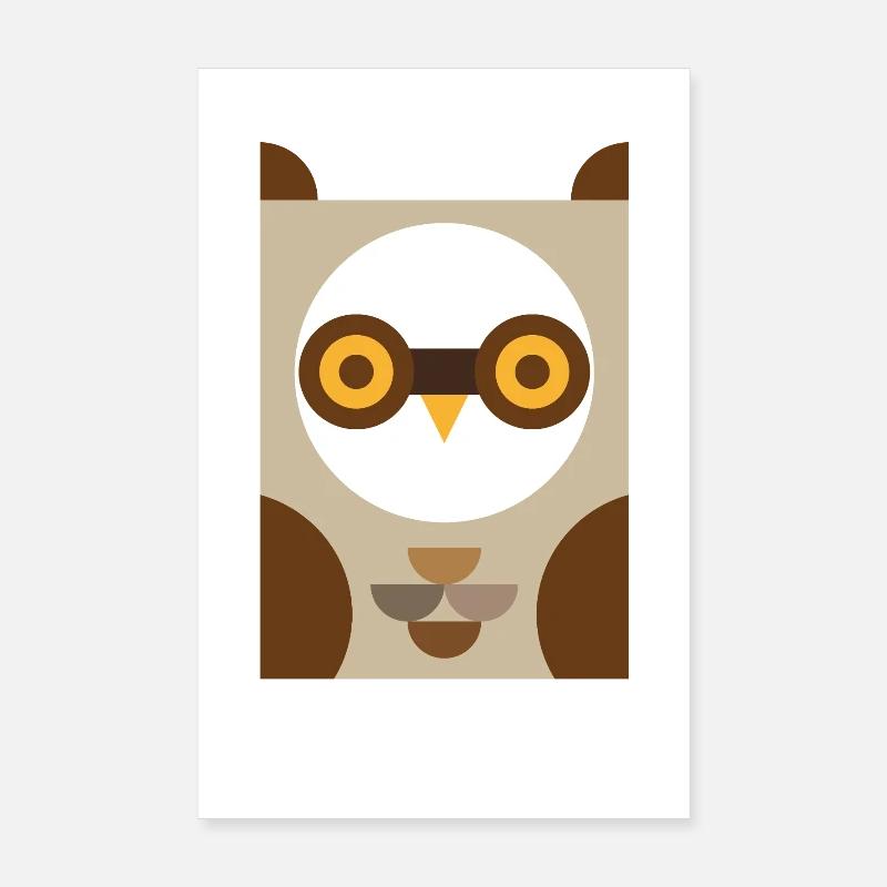 Hibou Poster 20 x 30 cm