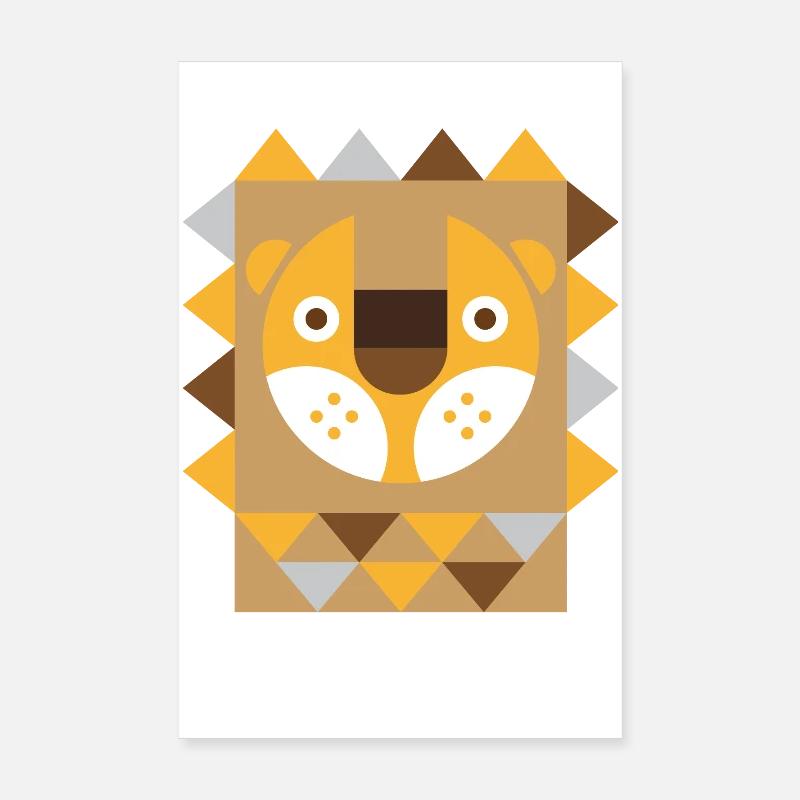 Löwe Poster 20x30 cm