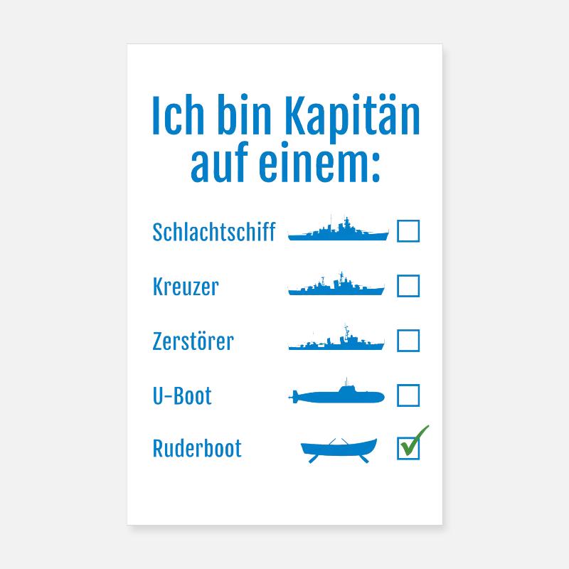 I'm a captain on a ship Poster 8" x 12" (20x30 cm)