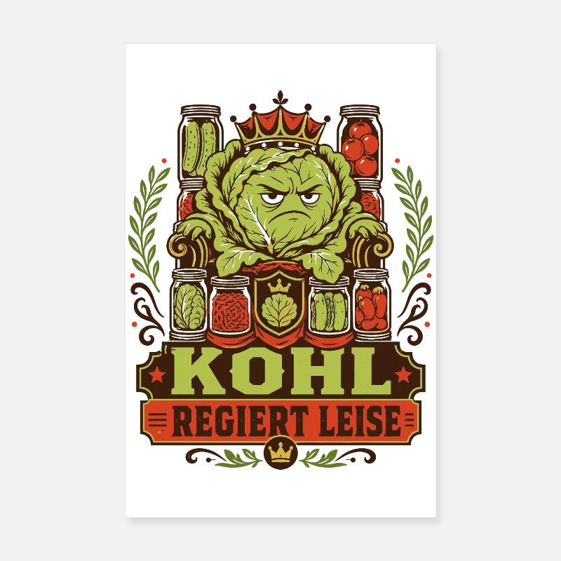 Kohl règne discrètement Poster 20 x 30 cm