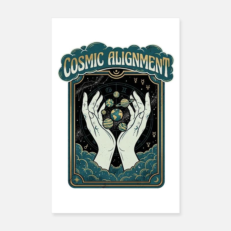 Cosmic World Poster 20x30 cm