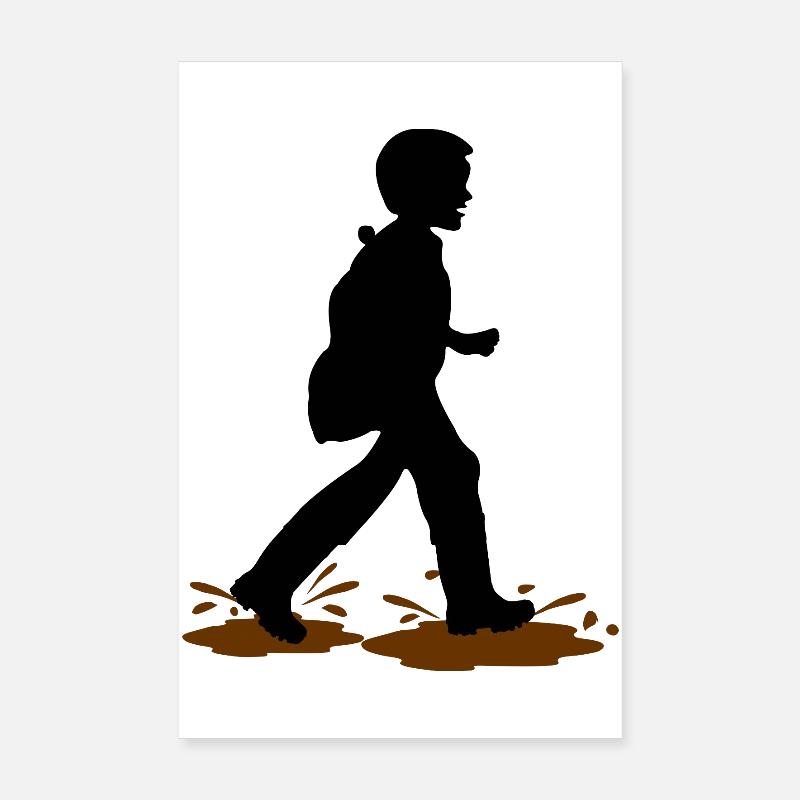 Wadloper Boy – Mud Fun Poster 8" x 12" (20x30 cm)