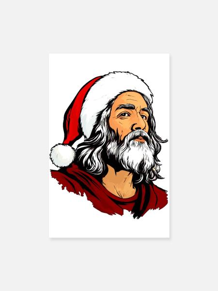 Weihnachten Jesu - Poster 20x30 cm - Weiß - Vorne