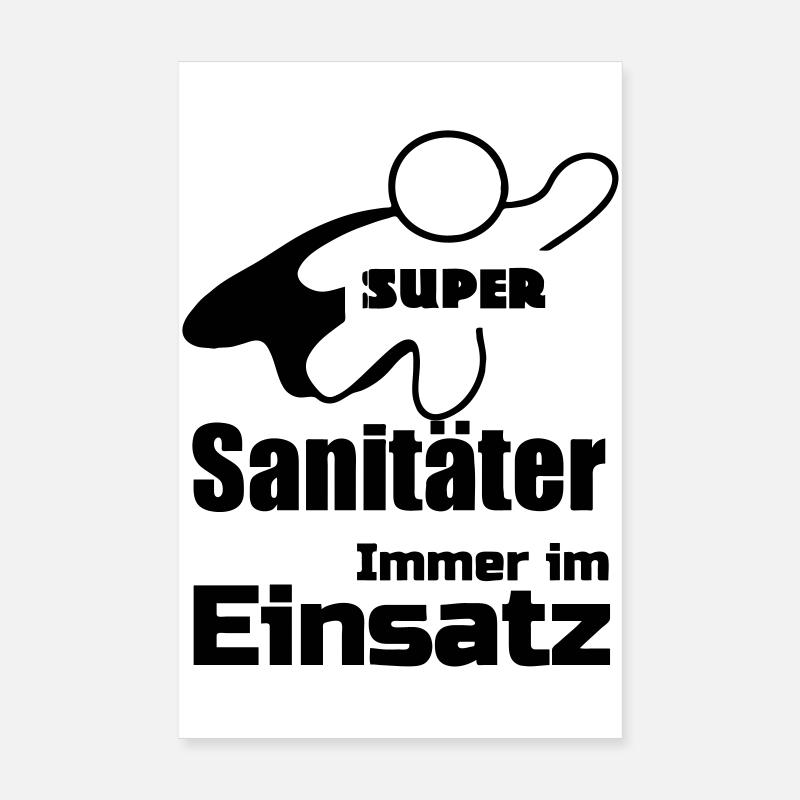 Super Sanitäter Geschenk Poster 20x30 cm