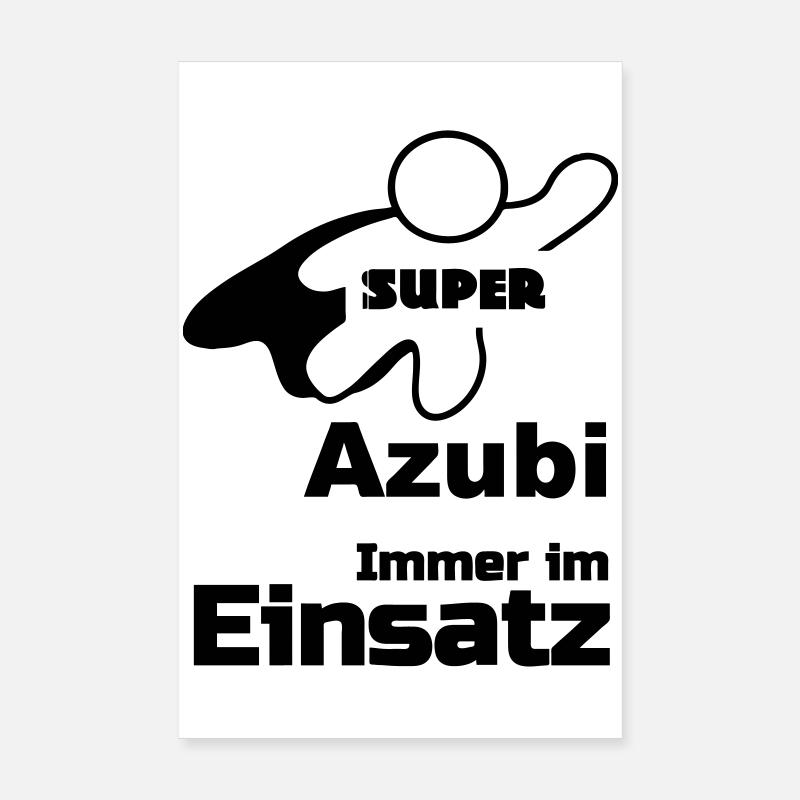Super Azubi Geschenk Poster 20x30 cm