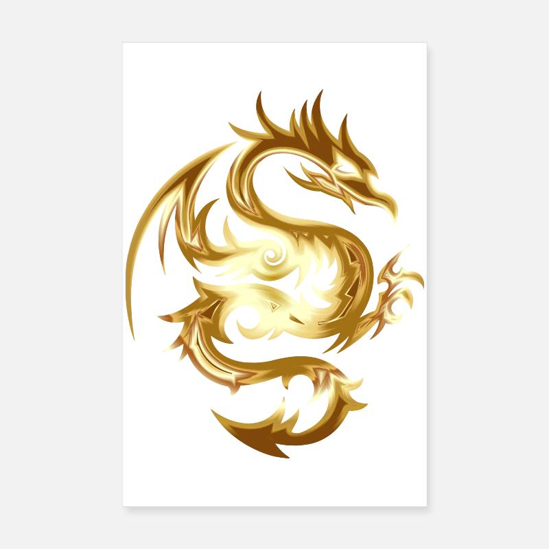 Drachen Poster 20x30 cm