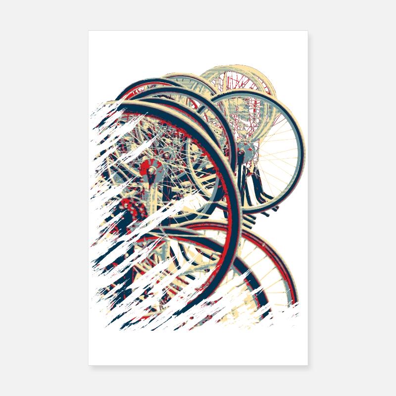 Radball | Cycle Ball Break 1 - Poster 8" x 12" (20x30 cm) - white