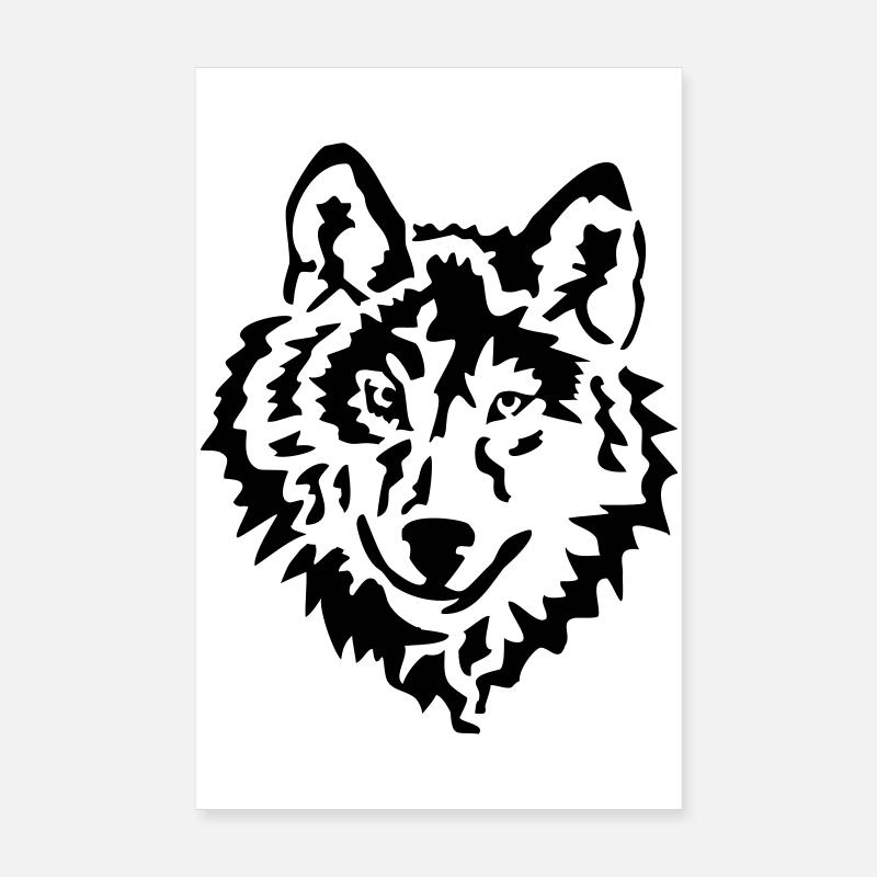 wolf Poster 8" x 12" (20x30 cm)
