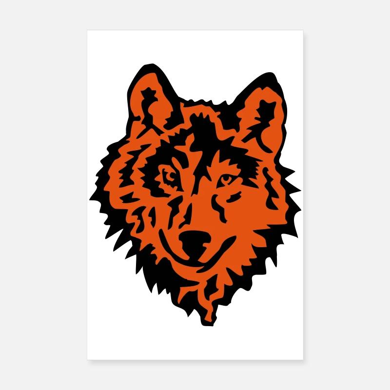 wolf Poster 8" x 12" (20x30 cm)
