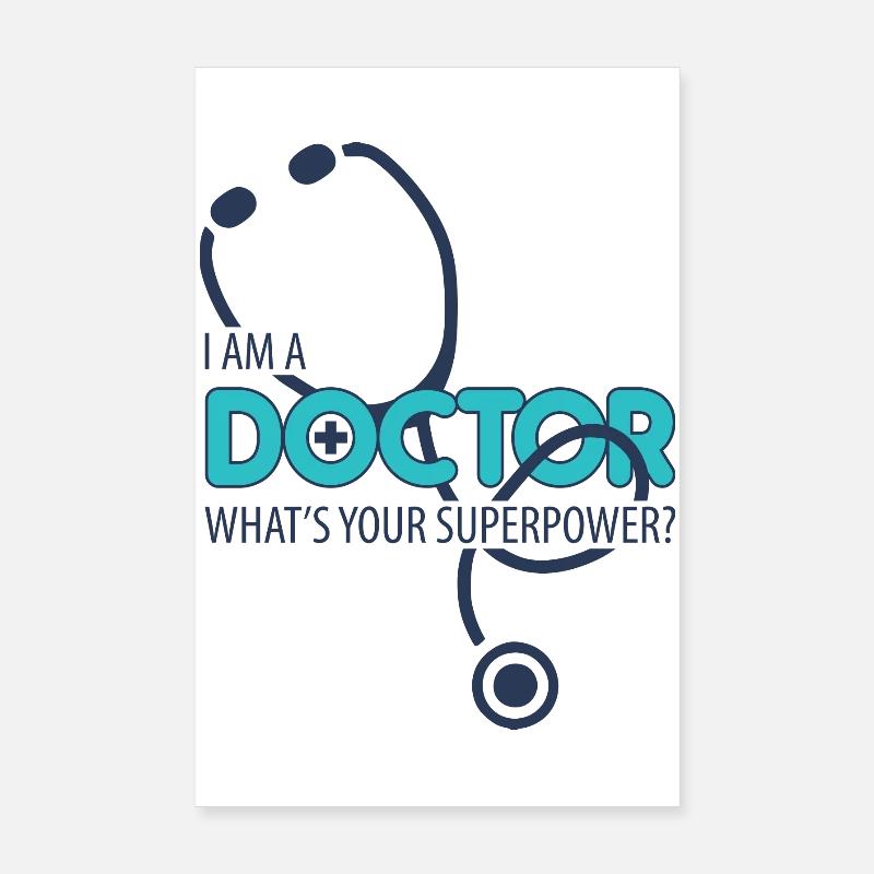 Ich bin ein Arzt Poster 20x30 cm
