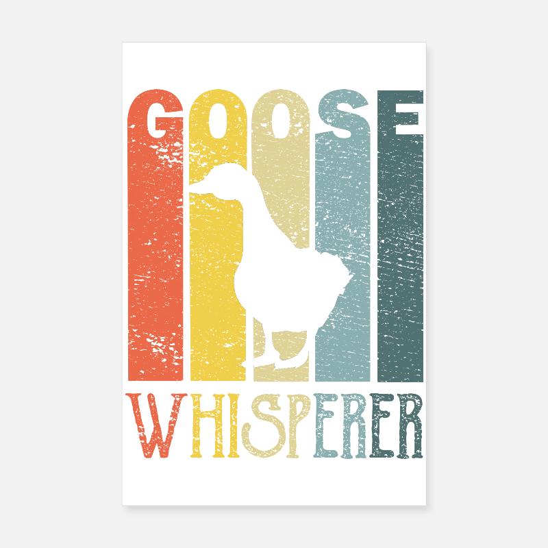 Gans Gänse Poster 20x30 cm