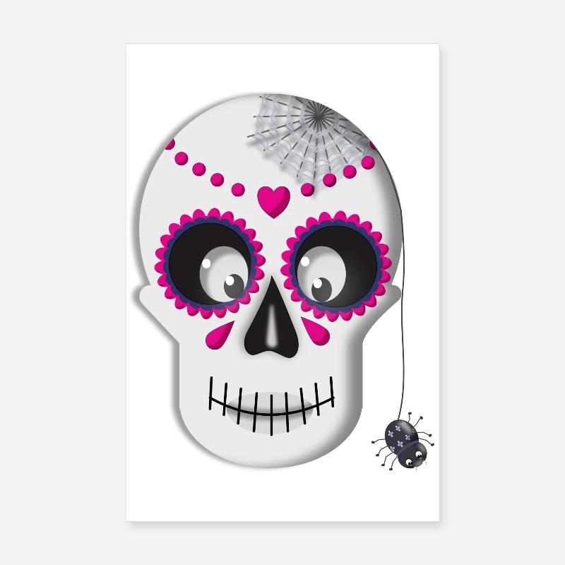 Sugar Skull Poster 8" x 12" (20x30 cm)