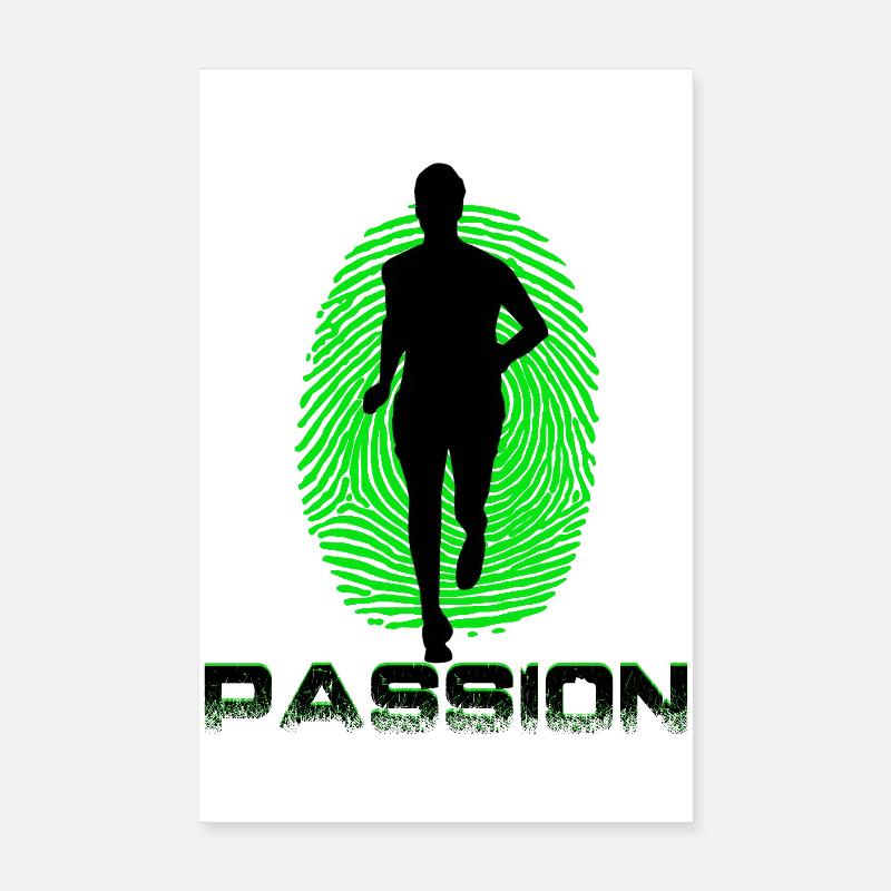 Runner - Poster 8" x 12" (20x30 cm) - white