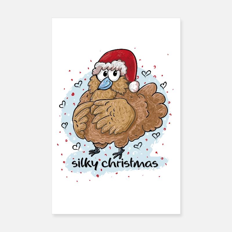 Noël soyeux Poster 20 x 30 cm