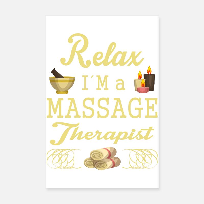 Massagetherapie Poster 20x30 cm