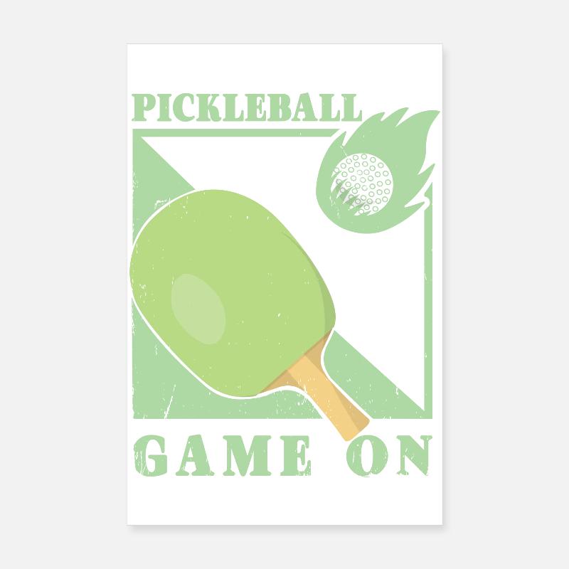 Pickleball Player Poster 8" x 12" (20x30 cm)