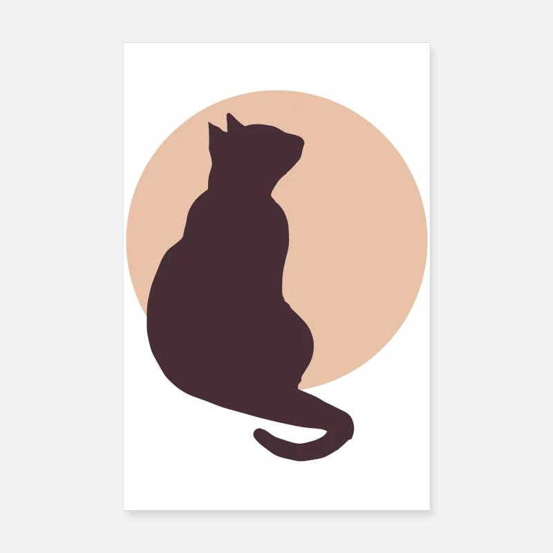 Moon Cat Poster 8" x 12" (20x30 cm)