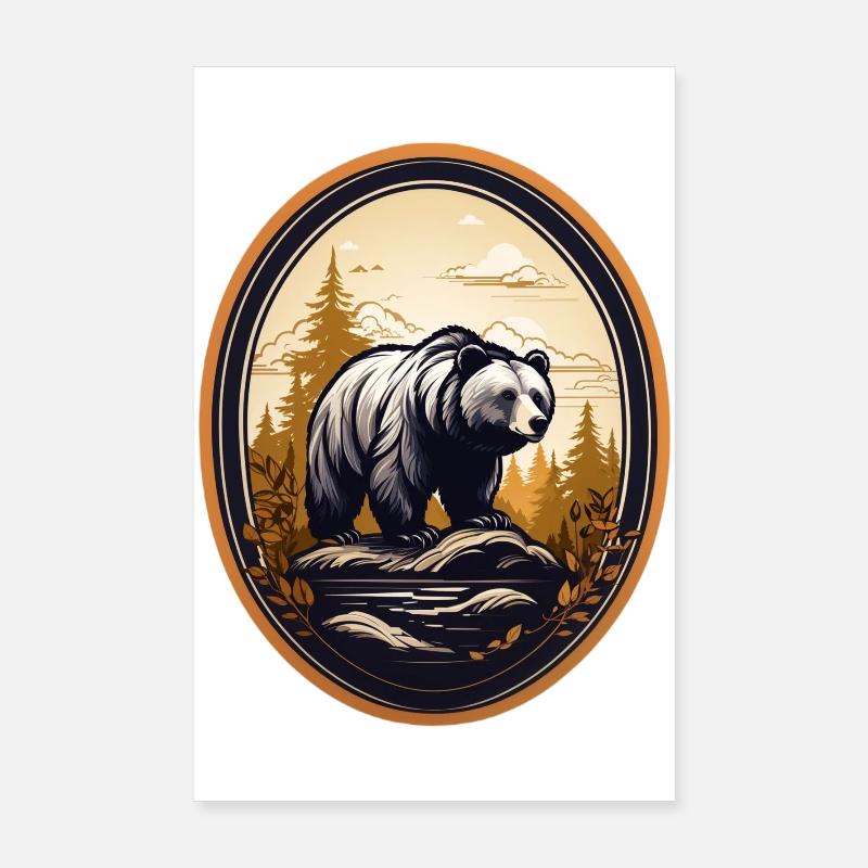 Braunbär Poster 20x30 cm
