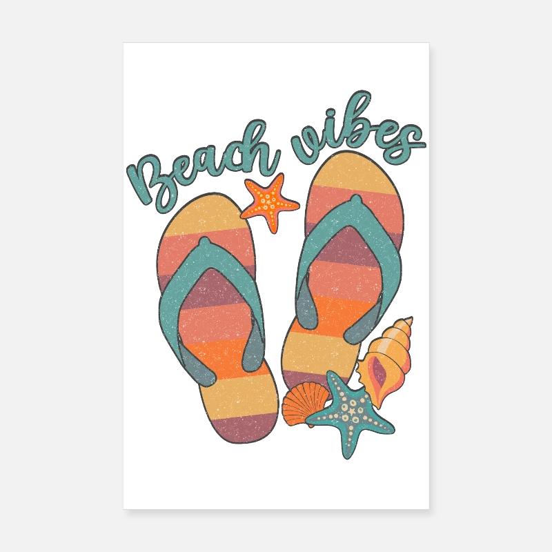 Strand-Vibes Poster 20x30 cm