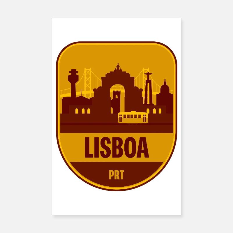 Tramway de la Skyline de Lisboa Poster 20 x 30 cm