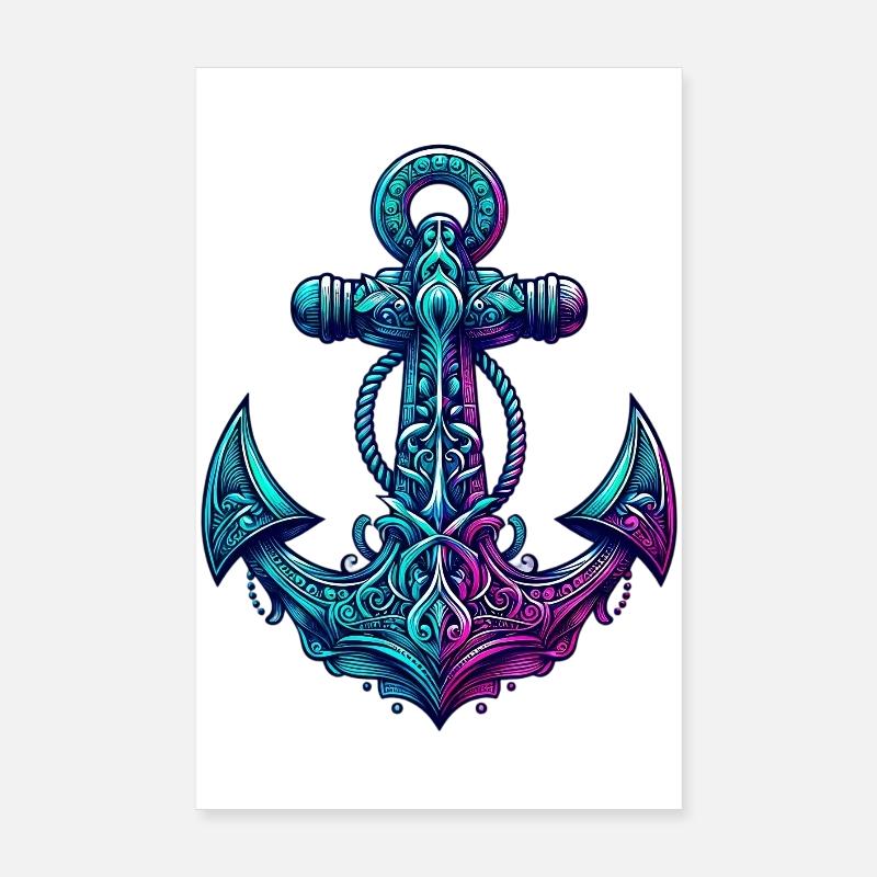 Une ancre Poster 20 x 30 cm