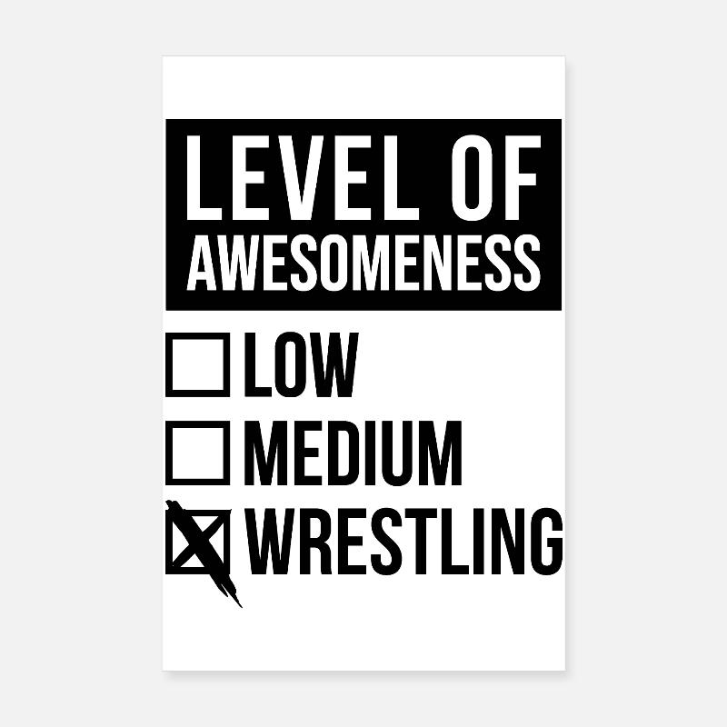 Wrestling Poster 8" x 12" (20x30 cm)