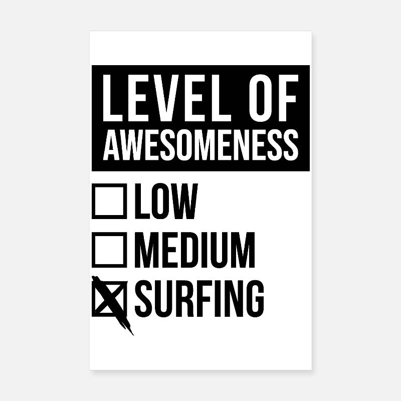 Surfing Poster 8" x 12" (20x30 cm)