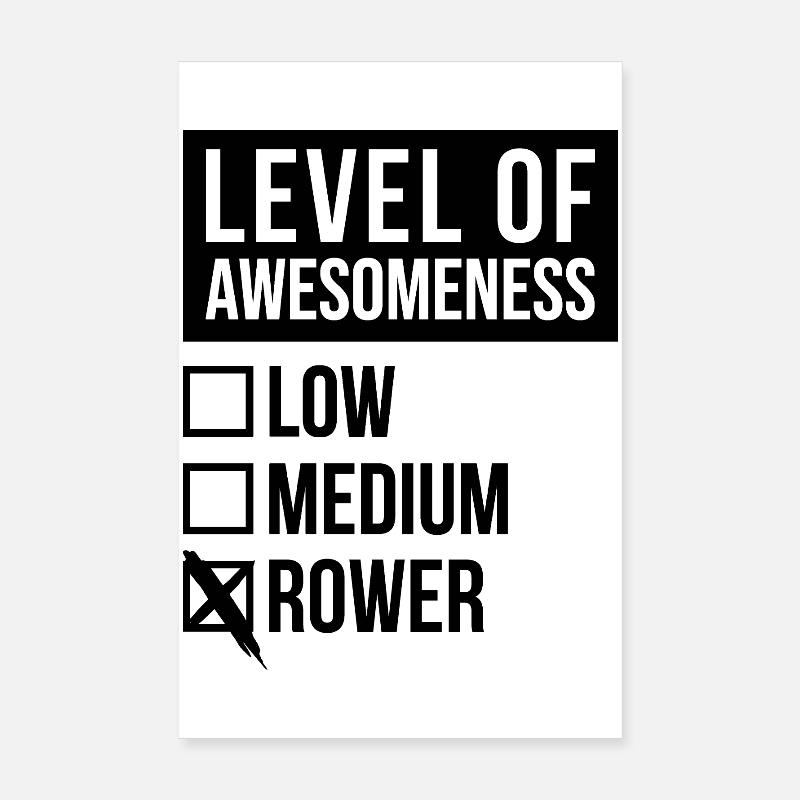 Rowing Poster 8" x 12" (20x30 cm)