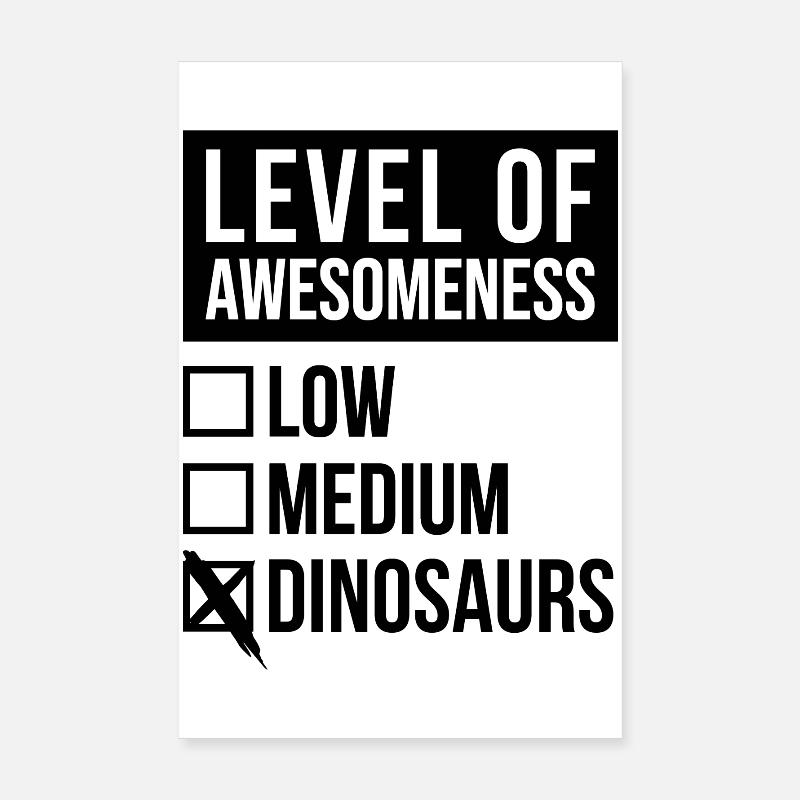 Dinosaur Poster 8" x 12" (20x30 cm)
