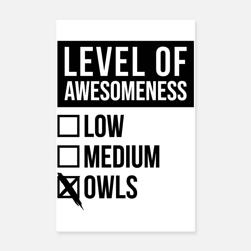 Eule Poster 20x30 cm