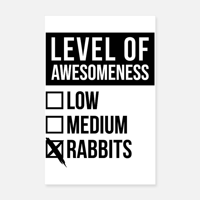 Rabbit Poster 8" x 12" (20x30 cm)