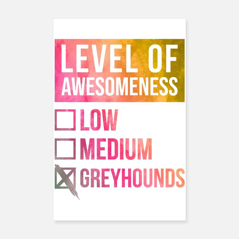 Windhund Poster 20x30 cm