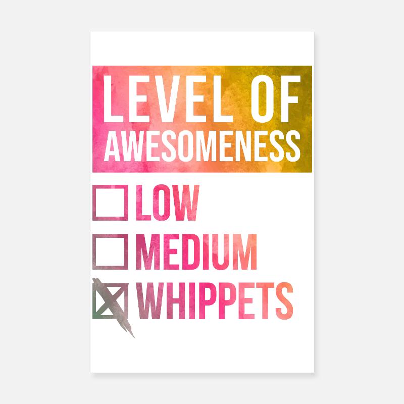 whippet Poster 20x30 cm