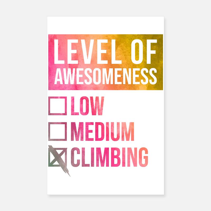 Klettern Poster 20x30 cm