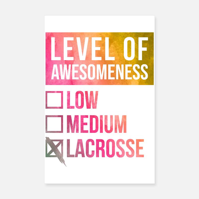 Lacrosse Poster 20 x 30 cm