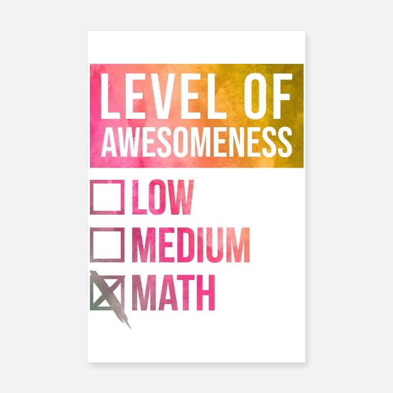 Mathématiques Poster 20 x 30 cm