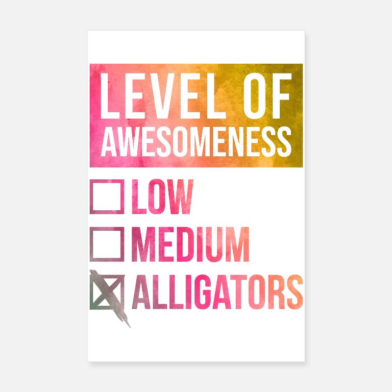 Alligator Poster 20x30 cm