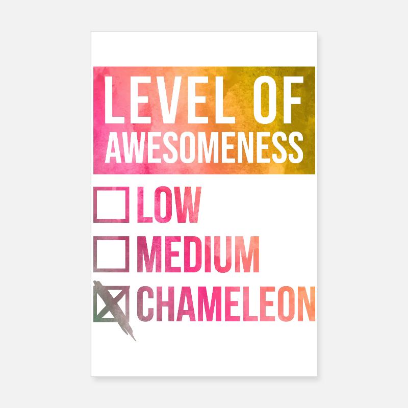 Chameleon Poster 8" x 12" (20x30 cm)